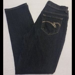 Gloria Vanderbilt Amanda Dark Blue Jeans, Sz 8